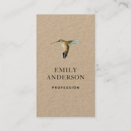 Tarjeta de visita de Allen para Hummingbird