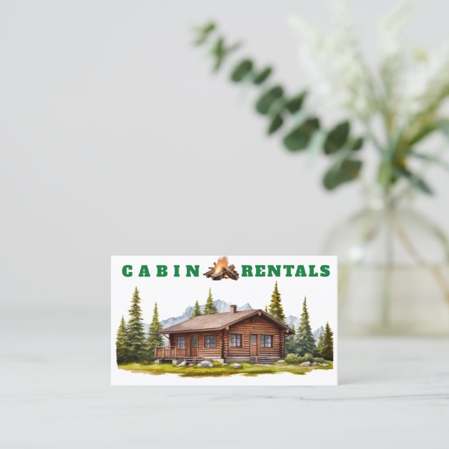 Tarjeta de visita de alquiler de Cbin (Anverso de pie)