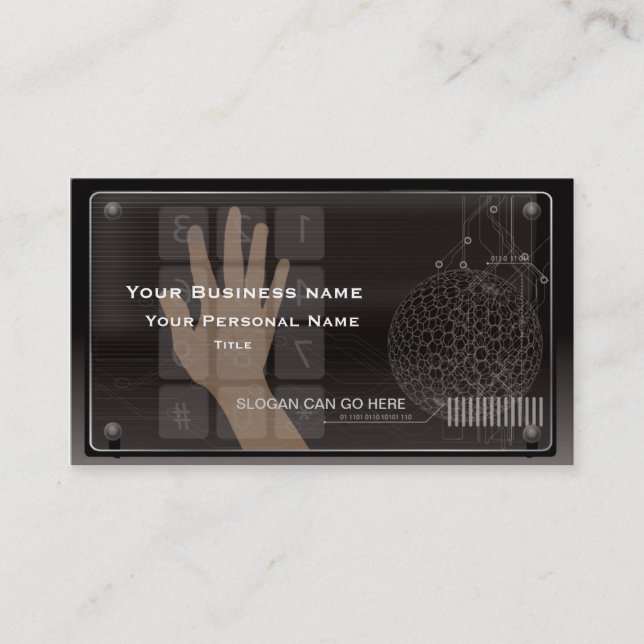 Tarjeta de visita de alta tecnología de la (Anverso)