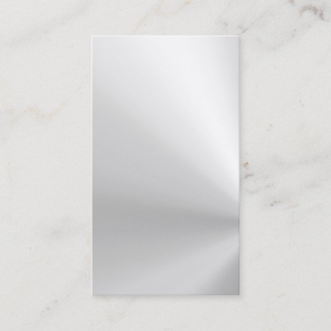 tarjeta de visita de aluminio cepillada brillante (Anverso)