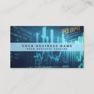 Tarjeta de visita de analista financiero