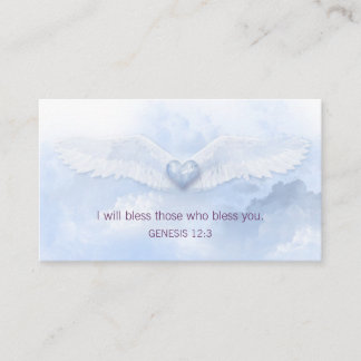 Tarjeta de visita de Angel Wings Christian