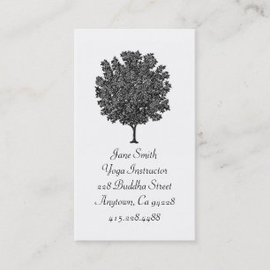 Tarjeta de visita de árbol de frutas