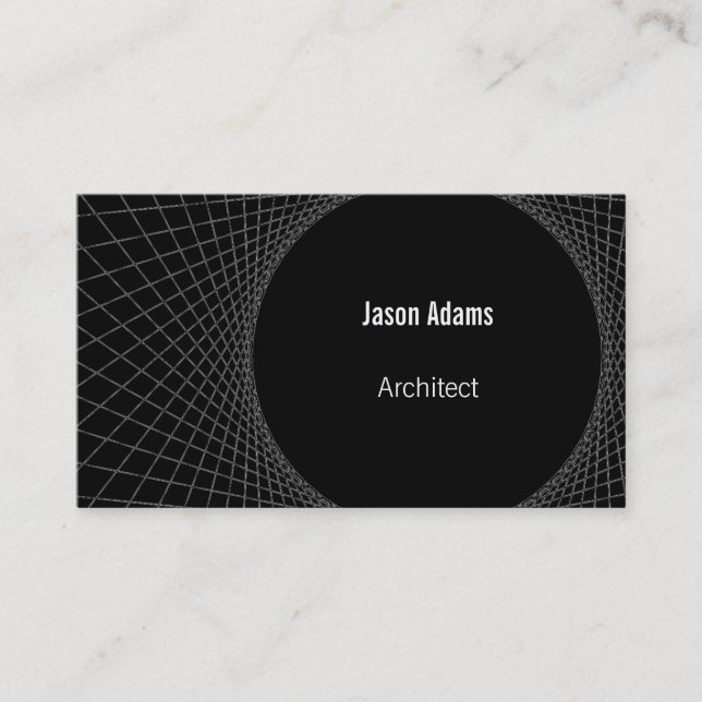 Tarjeta de visita de arquitecto (Anverso)