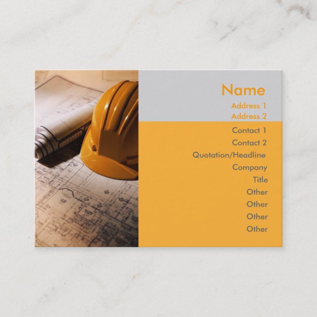 Tarjeta de visita de arquitecto (Anverso)