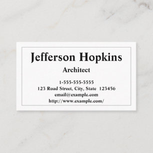 Tarjeta de visita de Arquitectos Profesionales y S