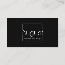 Tarjeta de visita de arquitectos y diseño