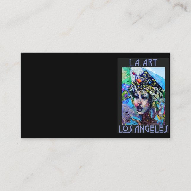 Tarjeta de visita de arte de LA (Anverso)