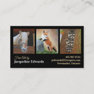 Tarjeta de visita de artista Bella Artes