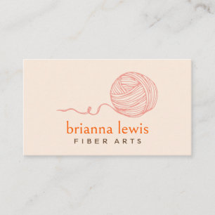 Tarjeta de visita de artista de fibra moderna Yarn