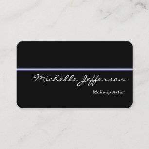 Tarjeta de visita de artista de maquillaje de esqu