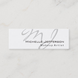 Tarjeta de visita de artista de maquillaje de moda