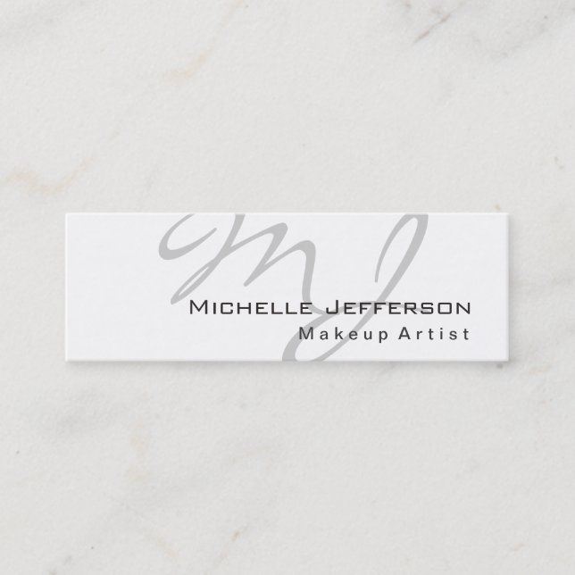 Tarjeta de visita de artista de maquillaje de moda (Anverso)