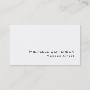 Tarjeta de visita de artista de maquillaje de moda
