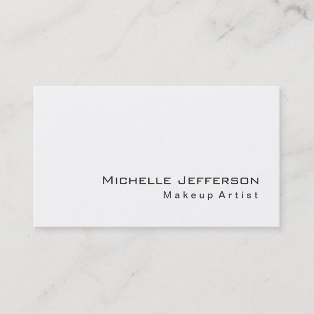 Tarjeta de visita de artista de maquillaje de moda (Anverso)