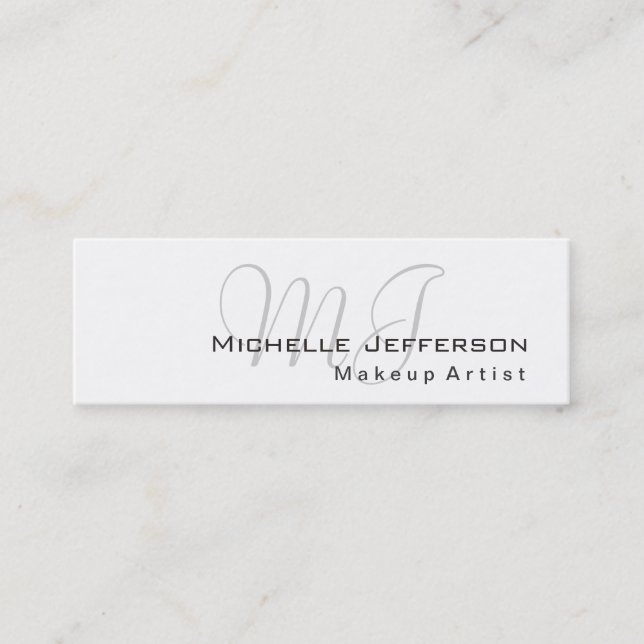 Tarjeta de visita de artista de maquillaje de moda (Anverso)