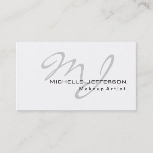 Tarjeta de visita de artista de maquillaje de moda