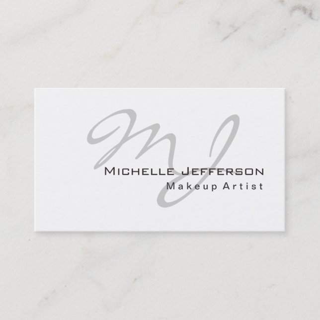 Tarjeta de visita de artista de maquillaje de moda (Anverso)