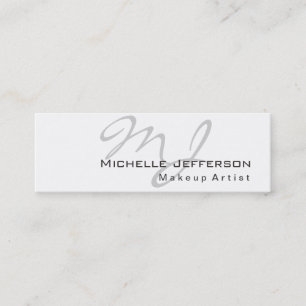 Tarjeta de visita de artista de maquillaje de moda