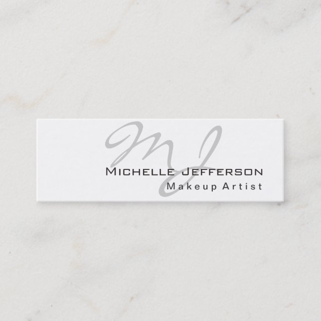 Tarjeta de visita de artista de maquillaje de moda (Anverso)