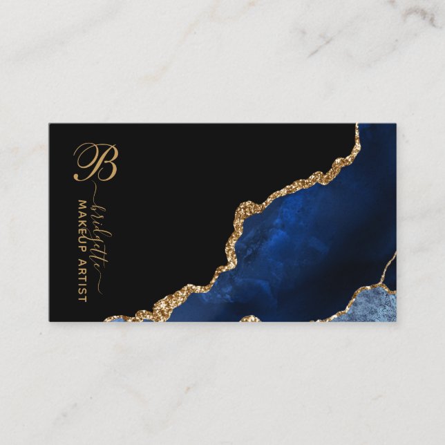 Tarjeta de visita de artista de maquillaje Geode d (Anverso)