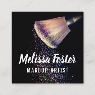 Tarjeta de visita de artista de maquillaje persona