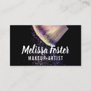 Tarjeta de visita de artista de maquillaje persona