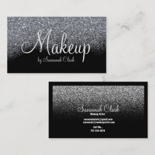 Tarjeta de visita de artista de maquillaje/Purpuri