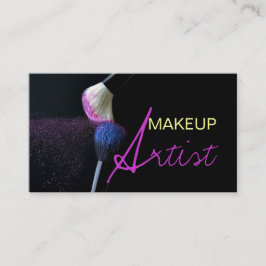 Tarjeta de visita de artista MakeUp