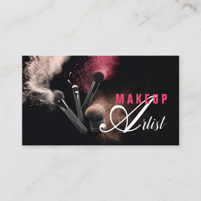 Tarjeta de visita de artista MakeUp (Anverso)