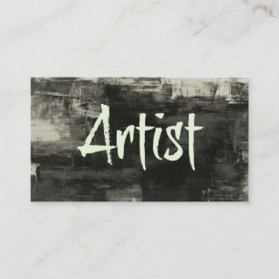 Tarjeta de visita de artista Rústico