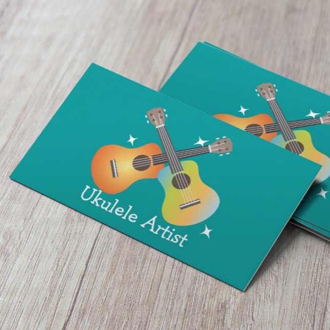 Tarjeta de visita de artista Ukes Ukulele Crossing (Subido por el creador)