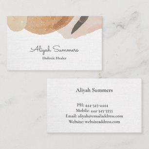 Tarjeta de visita de aspecto minimalista de Boho L