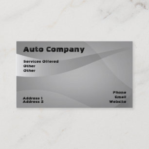 tarjeta de visita de automoción