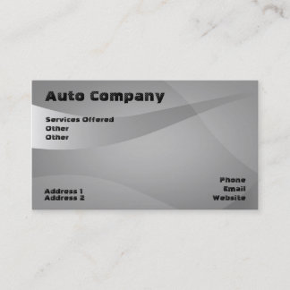 tarjeta de visita de automoción