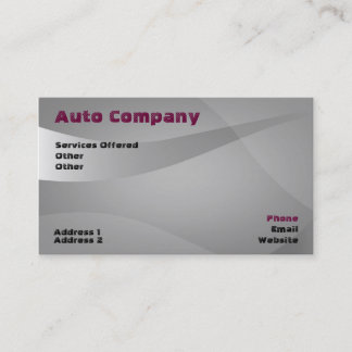 tarjeta de visita de automoción