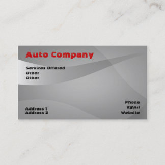 tarjeta de visita de automoción