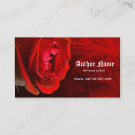 Tarjeta de visita de autor de Romance