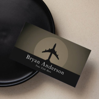 Tarjeta de visita de aviación