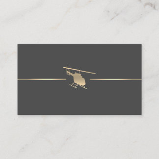 Tarjeta de visita de aviación minimalista