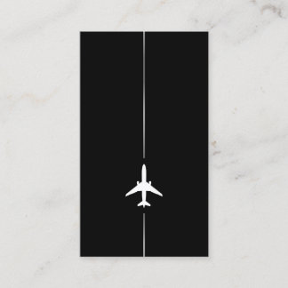 Tarjeta de visita de aviación minimalista
