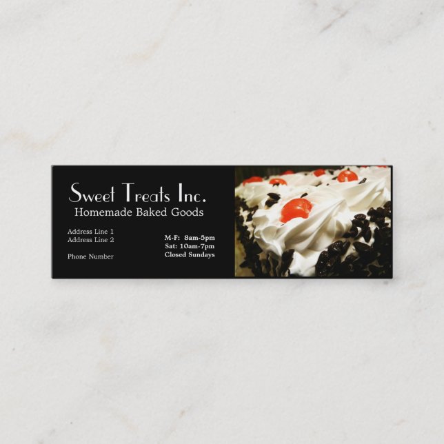 Tarjeta de visita de Bakery Dessert Company (Anverso)