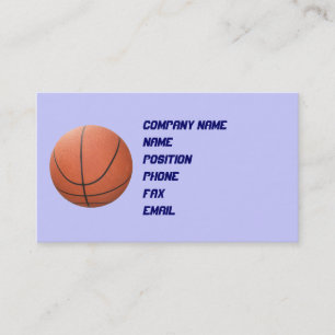 Tarjeta de visita de baloncesto