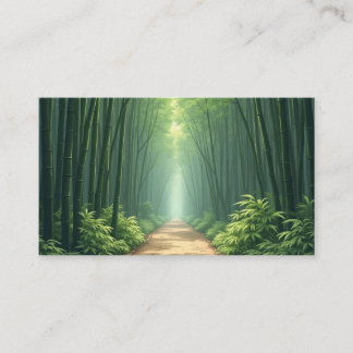 tarjeta de visita de bambú