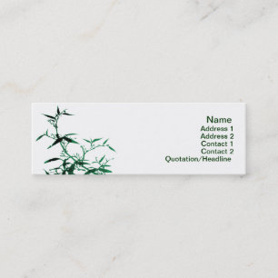 Tarjeta de visita de Bambú verde