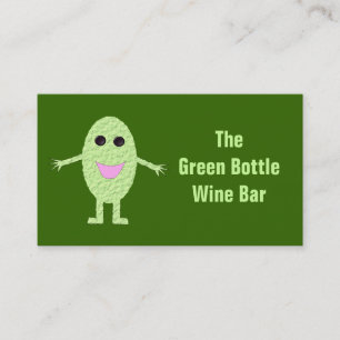 Tarjeta de visita de bar de vinos de personalizabl