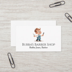 Tarjeta de visita de barbería