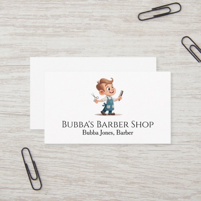 Tarjeta de visita de barbería (Anverso/Reverso In Situ)