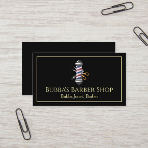 Tarjeta de visita de barbería