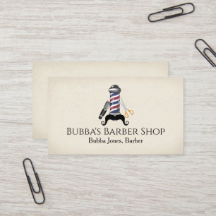 Tarjeta de visita de barbería